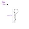 DMiotech 120Pcs Body Clips Pins, Black/Silver Universal RC Cars Parts Shell Replacement Parts for All 1/10 1/12 Scale RC Car view 4