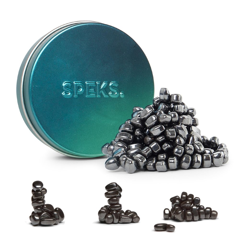 Speks Original Crags Ferrite Putty | 150+ Ferrite Stones in a Tin, Fidget Toy for Stress Relief, Sensory Desk Toy for Adults & Teens 14+ | Tranquility, Small