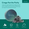 Speks Original Crags Ferrite Putty | 150+ Ferrite Stones in a Tin, Fidget Toy for Stress Relief, Sensory Desk Toy for Adults & Teens 14+ | Tranquility, Small view 2