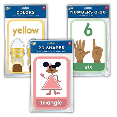 ABSee Me 3 PCS Preschool Classroom Decor Bundle | Multicultural Shapes, Colors, & Number Posters 1-20 for Classroom - Inclusive PreK Classroom Essentials & Preschool Classroom Must Haves