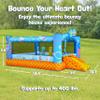 SUNNY & FUN Spongebob Inflatable Bounce House - Giant 12x10.5 Feet Blow-Up Jump Bouncy Castle for Kids with Air Blower, Stakes & Repair Kit - Easy Set Up for Hours of Backyard Play - Ages 3-10 view 2