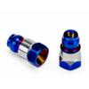 JCO5160-1 JConcepts - RC10B7 Fin titanium rear stand-off, (burnt blue) - 10mm view 1