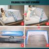 RhLLvJ Mosquito Net Bed Canopy Breathable Dustproof Portable Foldable Bottomless Mosquito Flip Mosquito(Green,60 * 130cm) view 3