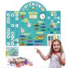 CHEFAN Alphabets Letters and Numbers Felt Board Pieces, 36 * 27 inches, Toddlers ABC Learning Toys, Uppercase Lowercase, Classroom Educational Learning Play Kit Wall Hanging Gift for 3 Years + view 1