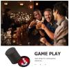 Abaodam Mini Dice Cup with 6 Sided Dices PU Leather Dice Cup with Lid and 6 Dices Shaker Dice Game Miniature Shaker Cup Anti-cheating Dice Box, 9.50X9.00X9.00CM, Black, P17FN4814CF view 4