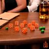 Luck Lab 10 Piece 19 mm Dice Pack - Acrylic and Translucent D6 Dice, Square w/Rounded Edge for Casino, Craps, RPG MTG DND Dice Table Games and Board Games (Orange) view 4