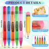 10 Pcs 42 Inch Jumbo Inflatable Crayons 27 Inch Pencil Back to School Decor Blow up Pencils Giant Crayons Prop Classroom Decorations Inflatable Pool Pencil Float for School Birthday Party Photo Prop view 2