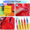 10 Pcs 42 Inch Jumbo Inflatable Crayons 27 Inch Pencil Back to School Decor Blow up Pencils Giant Crayons Prop Classroom Decorations Inflatable Pool Pencil Float for School Birthday Party Photo Prop view 3