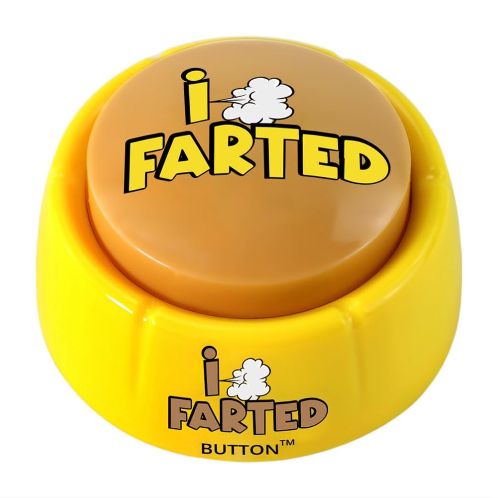 Talkie Toys Products I Farted Button - Plays 10 Funny I Farted Sayings - Press to Alert People When You Fart