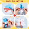 Simgoing 50 Pcs DIY Pinwheels for Kids White Blank Paper Pinwheels Patriotic Craft Bulk Spring Summer Craft Graffiti Art Kit Fun Activity Daycare Project Party Favor (Four Leaf) view 3