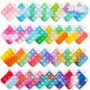 30 PCS Mini Pop Keychain Fidget Toys & 48 PCS Sticky Hands Bulk view 2