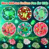 LAWOHO 6 Packs Red & Green Slime for Kids- Clear, Butter, Cloud Slime Making Kit with Glow in The Dark Add-ins & Charms, Slimes Kit for Boys & Girls Party Favors, Birthday Halloween Christmas Easter view 3