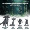 Underdusk: Chaotic Encounters - 64 Unpainted Tabletop DND Bulk Miniatures for TTRPG, Pathfinder & Dungeons and Dragons | Monster Figures Starter Pack with Stat Blocks view 2