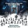 Underdusk: Chaotic Encounters - 64 Unpainted Tabletop DND Bulk Miniatures for TTRPG, Pathfinder & Dungeons and Dragons | Monster Figures Starter Pack with Stat Blocks view 4
