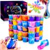 Galaxy Slime Party Favors, 77 Pack Galaxy Slime Set for Kids, Stretchy Non-Sticky Mini Slime Pack, Goodie Bag Christmas Stuffers for Girls Boys view 1
