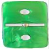 Marion Domino Double 6 Green Marbleized Jumbo Tournament Professional Size w/Spinners in Elegant Black Velvet Case. view 2
