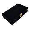 Marion Domino Double 6 Green Marbleized Jumbo Tournament Professional Size w/Spinners in Elegant Black Velvet Case. view 4