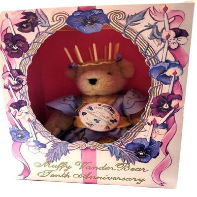 ToysCentral Basics This TAKES The CAKE 10th ANNIVERSARY BEAR w/box & COA