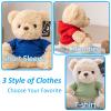 Personalized Gifts for Women/Men Teddy Bear with Custom Text, Personalized Teddy Bear with Hoodie for Family/Friends, Impressive Gifts for Christmas Valentines Day Birthday (8 inch-Text+Photo) view 3