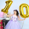 10 Balloon Number, Gold Number 10th Birthday Balloons 40 Inch, 10 Years Old Gold Birthday Decorations for Boys Girls, 10th Anniversary Decorations view 2