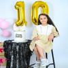 10 Balloon Number, Gold Number 10th Birthday Balloons 40 Inch, 10 Years Old Gold Birthday Decorations for Boys Girls, 10th Anniversary Decorations view 4