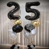 10 Balloon Number, Black Number 10th Birthday Balloons 40 Inch, 10 Years Old Black Birthday Decorations for Boys Girls, 10th Anniversary Decorations view 3