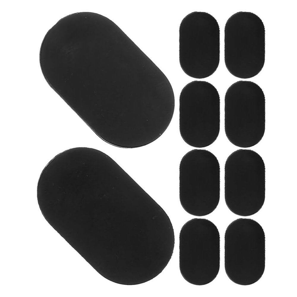 SOLUSTRE Rubber Piggy Bank Plug, 10pcs 45mm Replacement Coin Bank Oval Stopper Covers Money Saving Box Closure Insert Plug Part Black