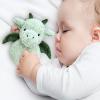 Doindute Baby Dragon Soft Rattle Toy, Plush Dinosaur Infant Shaker Rattle Easy-Grasp Stuffed Animal Toy, Gifts for Newborns Babies Toddlers Boys Girls, Green, 6 Inches view 4