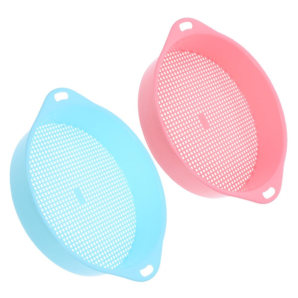 HAKIDZEL 2pcs Gardening Soil Mesh Sifter Sifting Tool for Soil Planting Sifting Pan Garden Supplies