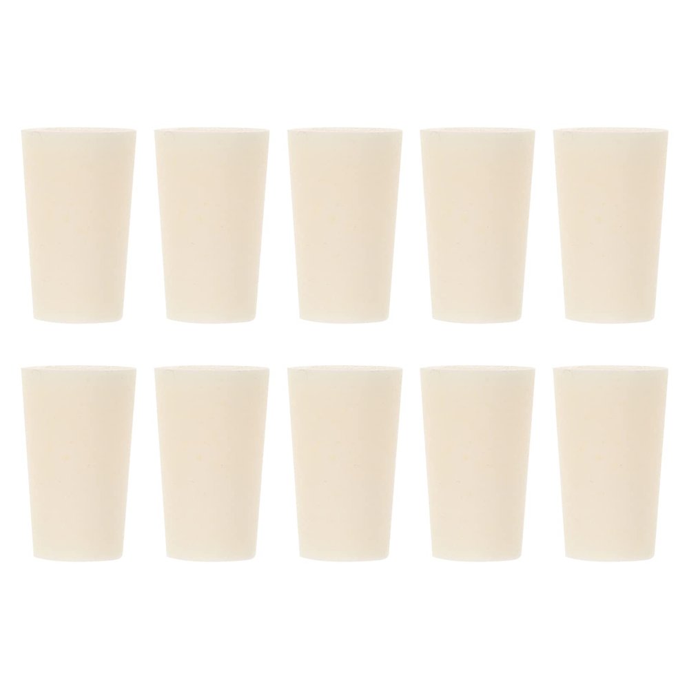 10pcs Test Tube Plug Rubber s Lab Plugs Tapered Shaped Lab s Lab Test Tube Bungs