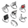 HEYXI 7Pieces Hu Cosplay Finger Rings Cosplay s Halloween for Carnival Show Costume Accessories view 1