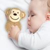 Doindute Baby Monkey Soft Rattle Toy, Plush Monkey Infant Shaker Rattle Easy-Grasp Stuffed Animal Toy, Gifts for Newborns Babies Toddlers Boys Girls, Light Brown, 6 Inches view 4