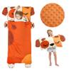 Leadtex Toddler Nap Mat for Daycare and Preschool,Kids Animal Plush Sleeping Bag Nap Mat,Dog Soft Cotton Slumber Bag and Minky Blanket for Camping. view 1