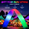 205 PCS Foam Glow Sticks, Glow Sticks Bulk Party Pack, Glow In Tthe Dark Party Supplies, Glow Foam Sticks Bulk with 3 Modes Colorful Flashing, Foam Light up Sticks for Wedding, Raves, Birthday view 2