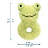 Doindute Baby Frog Soft Rattle Toy, Plush Frog Infant Shaker Rattle Easy-Grasp Stuffed Animal Toy, Gifts for Newborns Babies Toddlers Boys Girls, Green, 6 Inches view 2