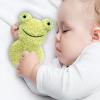 Doindute Baby Frog Soft Rattle Toy, Plush Frog Infant Shaker Rattle Easy-Grasp Stuffed Animal Toy, Gifts for Newborns Babies Toddlers Boys Girls, Green, 6 Inches view 4
