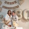 10 Balloon Number, Cream Number 10th Birthday Balloons 40 Inch, 10 Years Old Cream Birthday Decorations for Boys Girls, 10th Anniversary Decorations view 3