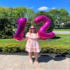10 Balloon Number, Hot Pink Number 10th Birthday Balloons 40 Inch, 10 Years Old Hot Pink Birthday Decorations for Boys Girls, 10th Anniversary Decorations view 2