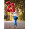 10 Balloon Number, Red Number 10th Birthday Balloons 40 Inch, 10 Years Old Red Birthday Decorations for Boys Girls, 10th Anniversary Decorations view 4