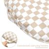 DILIMI Newborn Lounger Cover Removable Cover Ultra Soft Comfortable Lounger Slipcover Removable Cover for Infant Lounger Pillow, Light Brown Checkerboard (Lounger Pillow Not Included), Baby, D0119 view 4