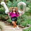 10 Balloon Number, Silver Number 10th Birthday Balloons 40 Inch, 10 Years Old Silver Birthday Decorations for Boys Girls, 10th Anniversary Decorations view 2