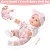 BDDOLL 12'' Baby Doll and Clothes Accessories Playset with Feeding Bottle Pacifier First Baby Dolls for Toddlers 36 Months and Up view 4