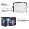 AMmao Rectangular Storage Basket Glowing Jellyfish Pattern Foldable Fabric Storage Bin with Handles Toys Book Clothes Bin for Closet Shelf Nursery Office Laundry Bedroom Decor 2 Pack view 2