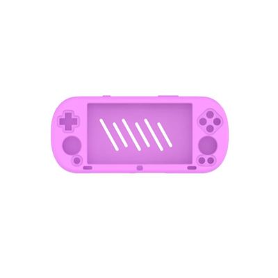 Silicone Protective Case for Trimui Smart Pro Gaming Console Drop Protection Sleeve Cover Simple Solid Color Skin Shell Cover (Purple)