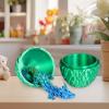 Small Dragon Eggs with Dragon Inside, 3D Printed Surprise Funny Gifts for Kids, Articulated Dragon Fidget Toys for Adults, Executive Desk Toys Office Room Dcor (Christmas Green) view 3