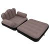 Inflatable Sofa Chair Multifunctional Foldable Bed and Recliner for Outdoor Activities (Coffee) view 4