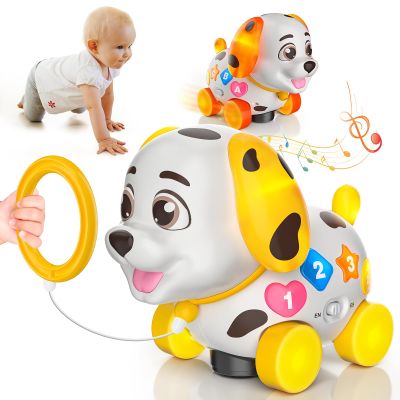 Baby Toys 6-12 Month, 1st First Birthday Gift for 1 Year Old Boys Girls, Musical Crawling & Walking Puppy Toy 6 7 8 9 10 12-18 Month Old Bilingual Learning Developmental Toy