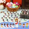 Bememo 100 Pcs Little Jesus Figures Jesus Loves You Original Design Pocket Rubber Little Figures to Hide and Seek Sunday Religious Party Share Easter Gifts(Vibrant Color) view 3