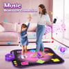 Flooyes Dance Mat Toys for 3-12 Year Old Kids, Electronic Dance Pad with Light-up 8-Button Wireless Bluetooth, Music Dance with 5 Game Modes, Birthday Toys Gifts for 3 4 5 6 7 8 9 10+ Year Old Girls view 2