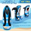 63-Inch Shark Inflatable Punching Bag for Kids, Bop Bag with Bounce-Back Action, Sand/Water-Filled, Boys Girls Inflatable Boxing Toy for Stress Relief, Indoor Outdoor Birthday for Kids view 3